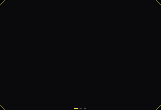 The Cyber watch booting: the card outlines draw in and the values count up, then the yellow time card glitches